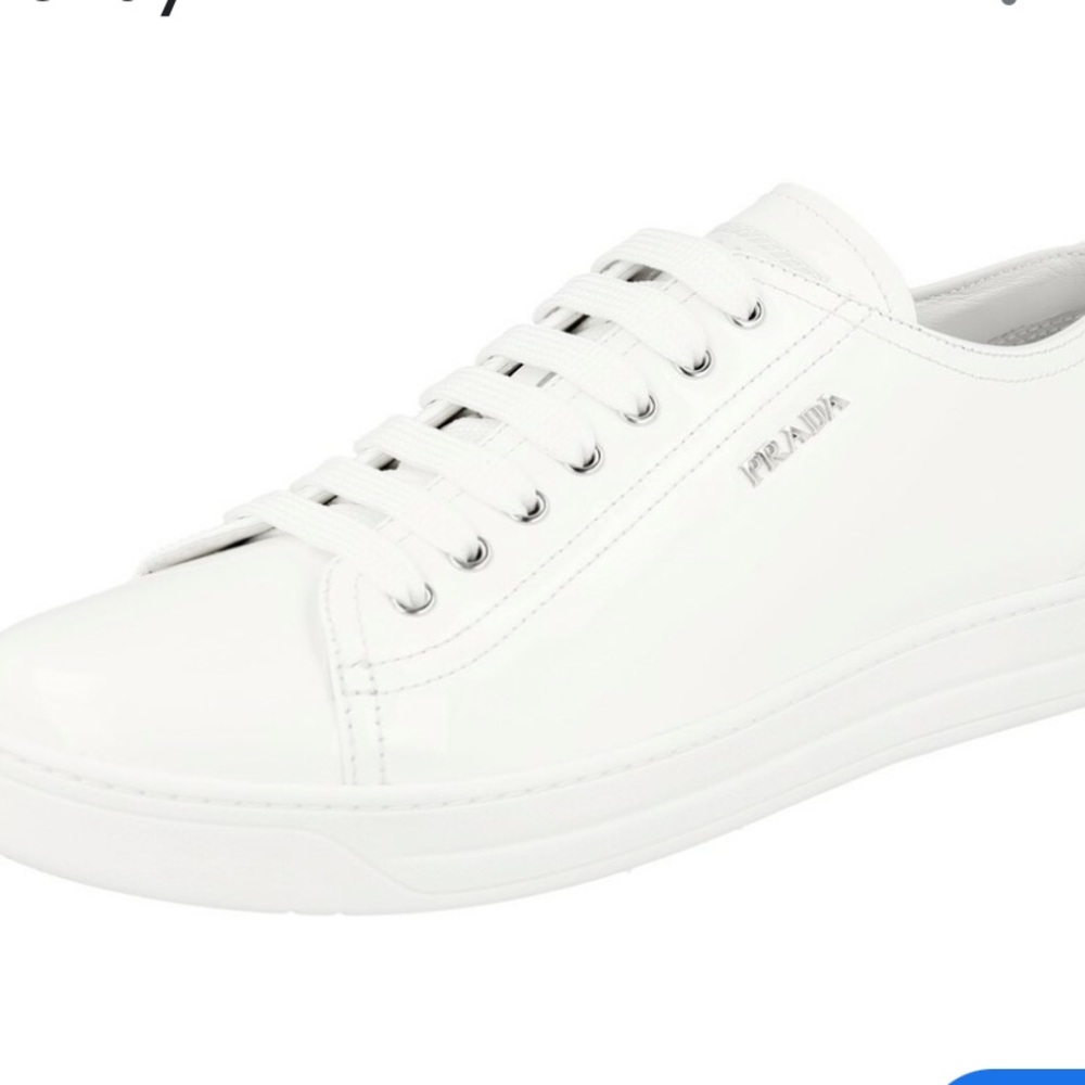 Prada Luxury  Patent Downtown Sneakers